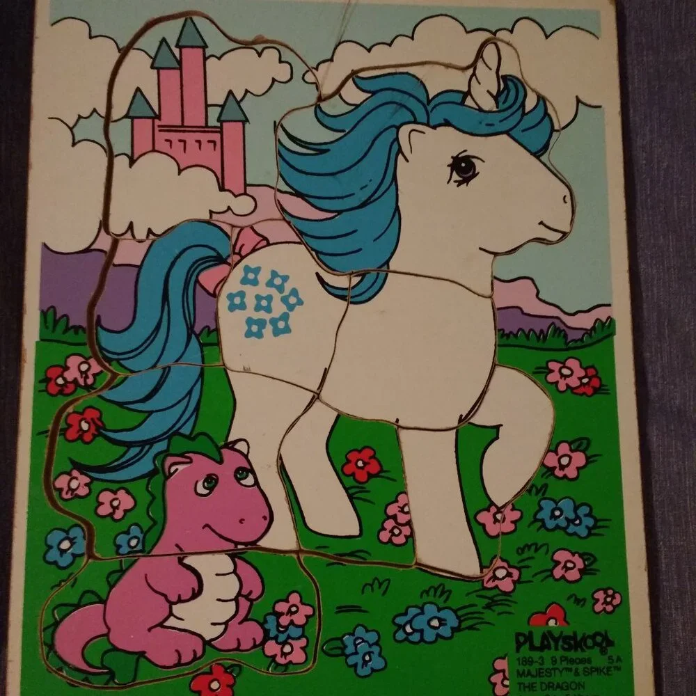 Playskool Puzzle Cookie Monster, Majesty & Spike Dragon, Gonzo, Furrball Sweetie